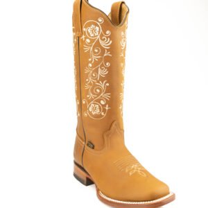0100RED Botas Reyme dama rodeo recto
