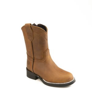 0131CDN Bota Caballo Dorado niño roper cierre