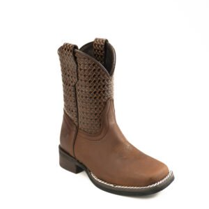 0169CDN Bota Caballo dorado niño