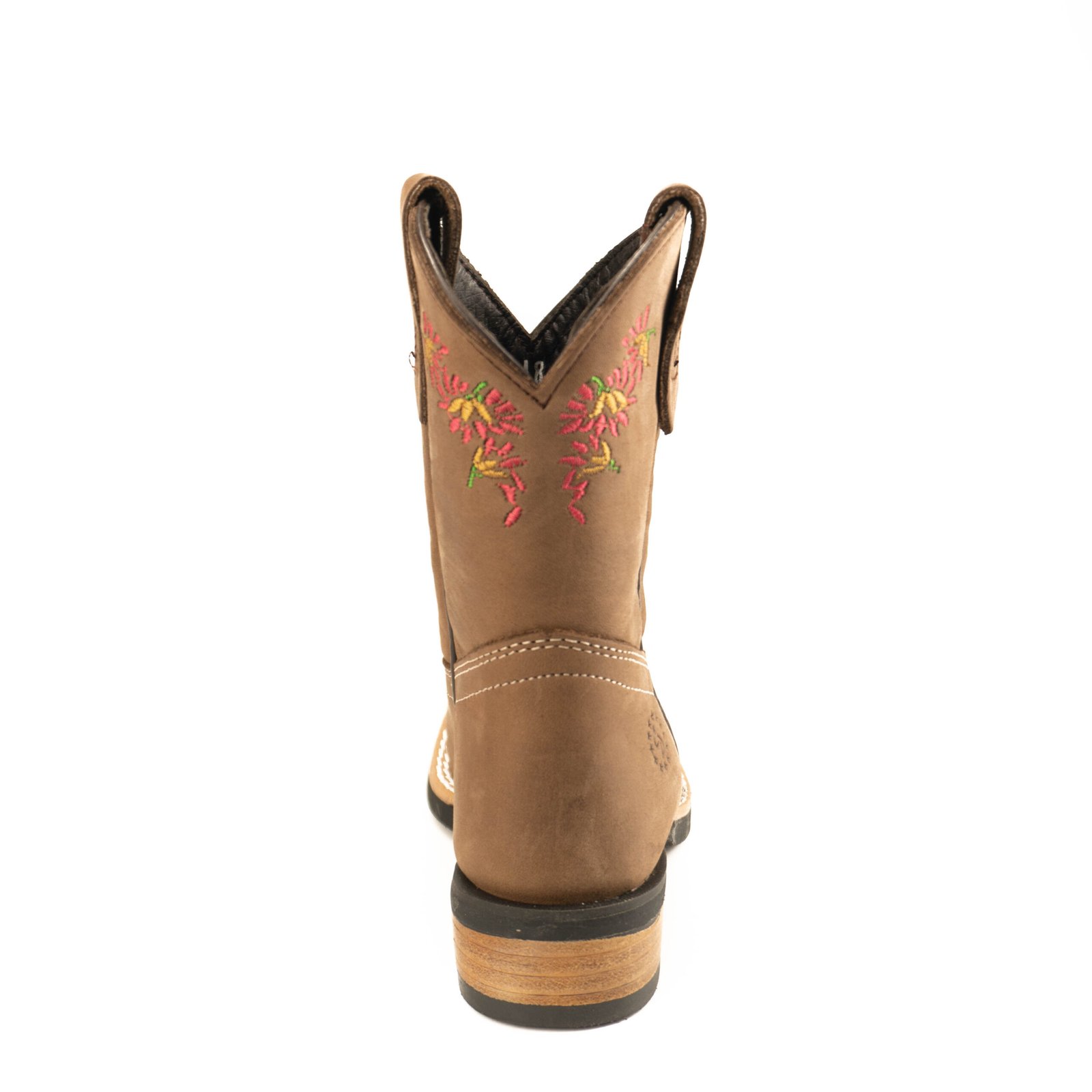 0198CDN Bota Caballo Dorado niña rodeo flores - Imagen 6