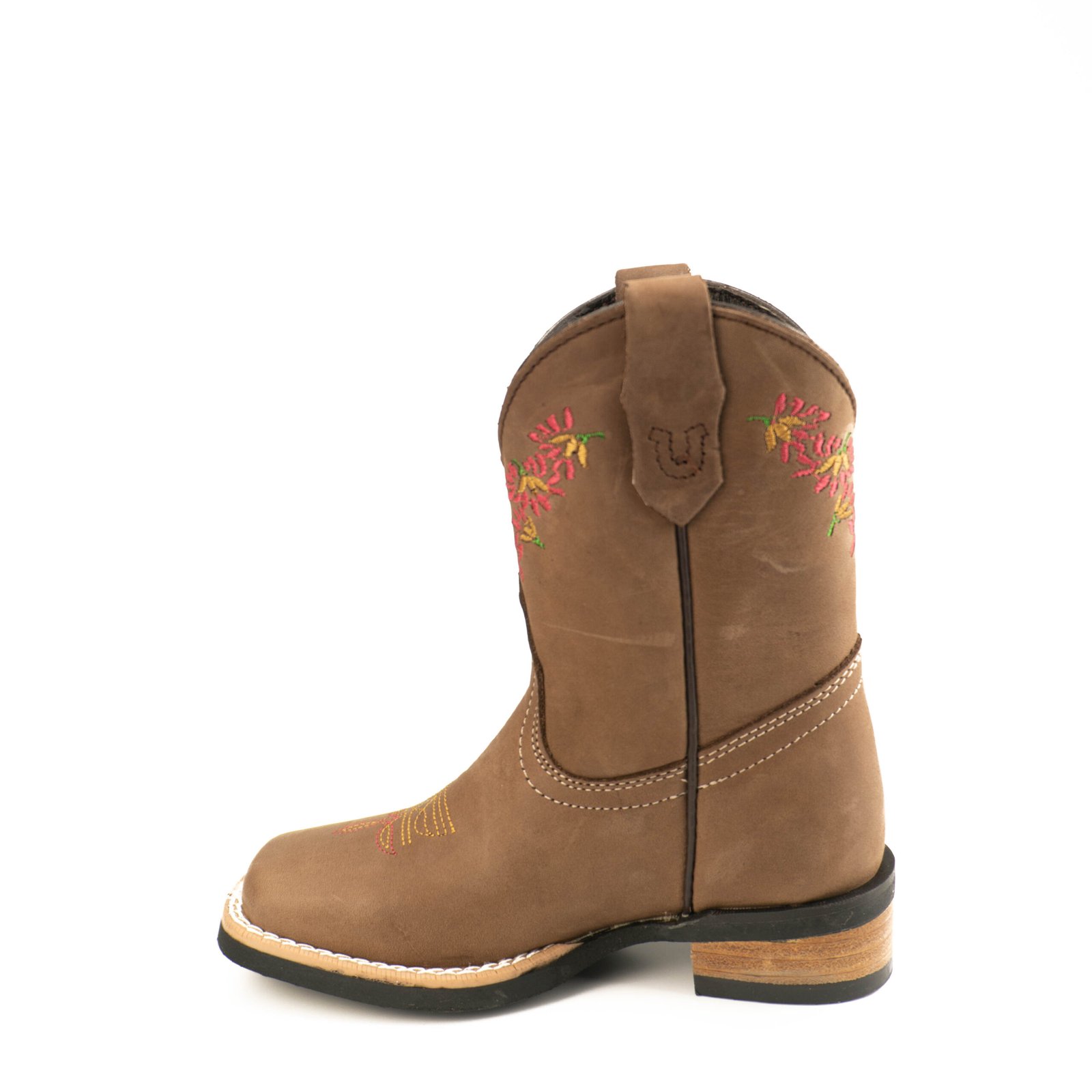 0198CDN Bota Caballo Dorado niña rodeo flores - Imagen 5